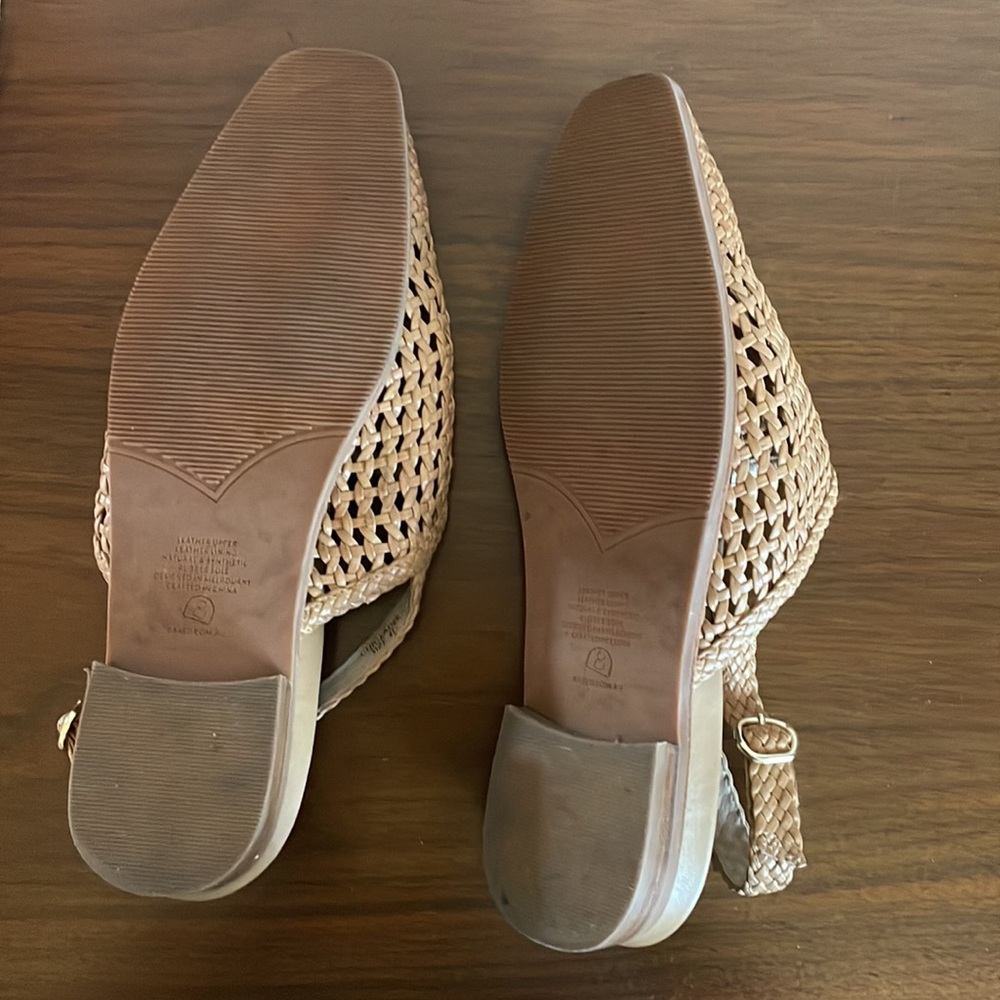 Bared woven leather sandals - women's size 10.5/11 (Euro 41) - Picture 3 of 6